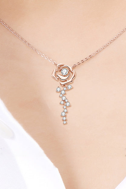 Necklace - 18K Rose Gold-Plated/ 925 Sterling Silver