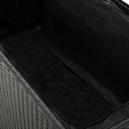 Putekasse 120X50X60 Cm Polyrotting Svart