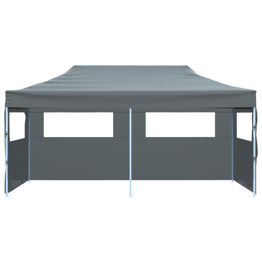 Foldbart Popup Festtelt Med Sidevegger 3X6 M Antrasitt
