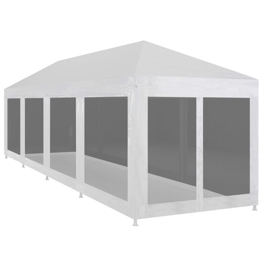 Festtelt Med 10 Sidevegger Av Netting 12X3 M