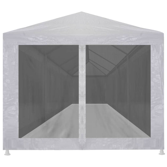 Festtelt Med 10 Sidevegger Av Netting 12X3 M