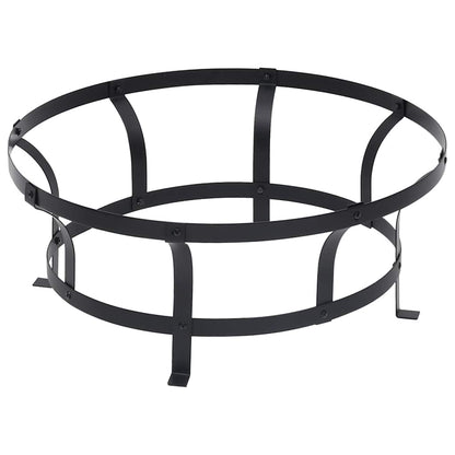 Utendørs Bålfat Med Grill Rustfritt Stål 76 Cm