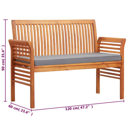 2-Seters Hagebenk Med Pute 120 Cm Heltre Akasie