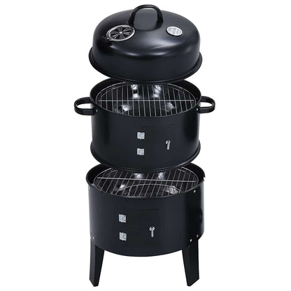 3-I-1 Røykgrill 40X80 Cm