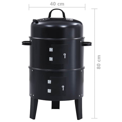 3-I-1 Røykgrill 40X80 Cm