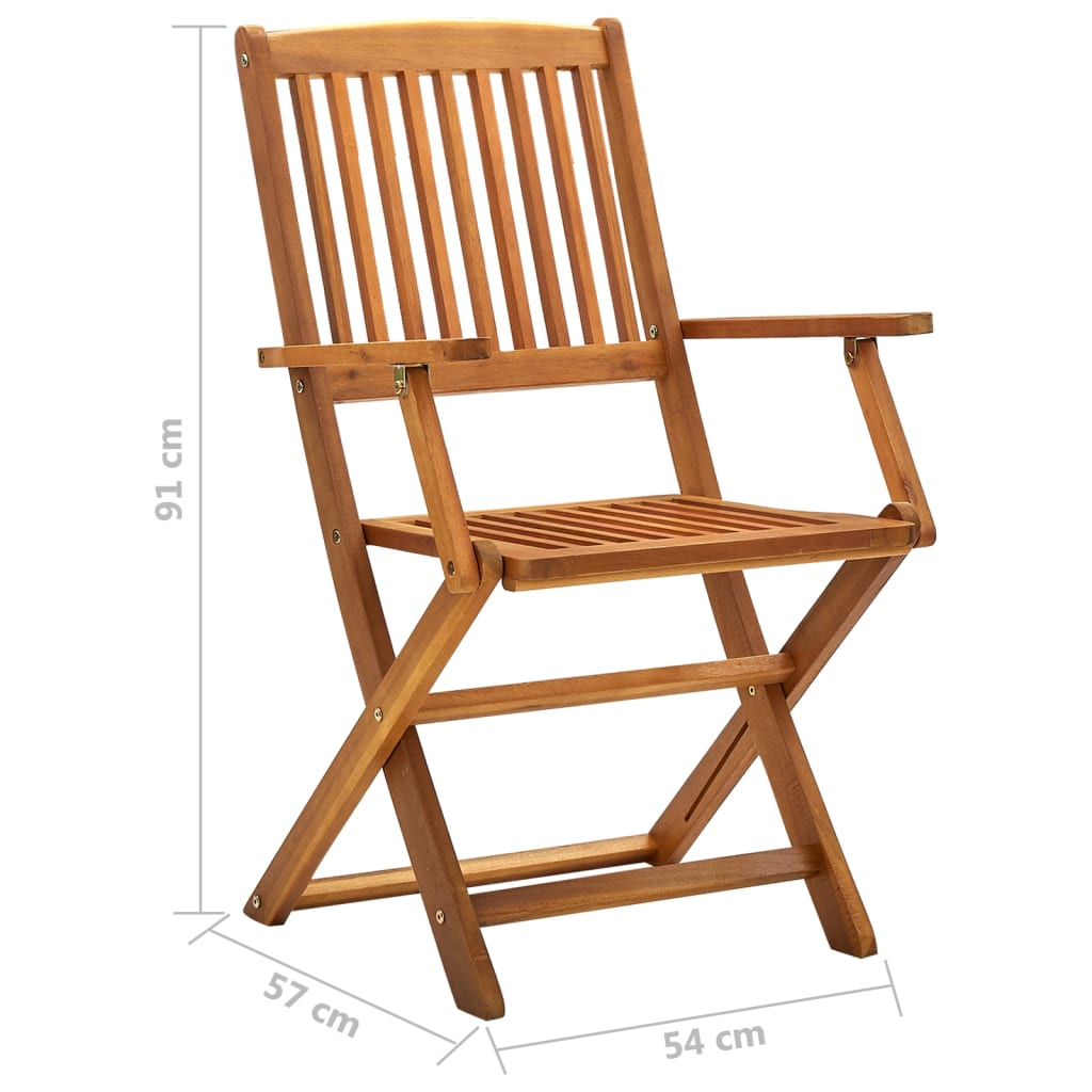 Klappstoler 4 Stk Heltre Akasie