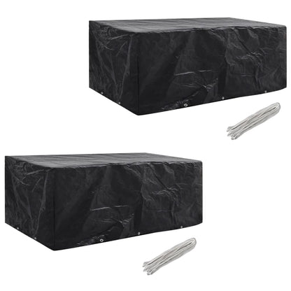 Hagemøbeltrekk 2 Stk 8 Personer Polyrotting 10 Maljer 229X113Cm