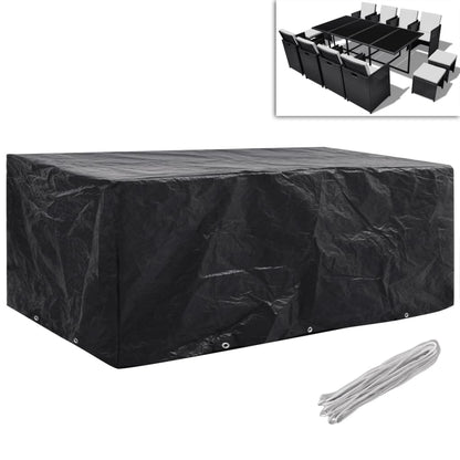 Hagemøbeltrekk 2 Stk 8 Personer Polyrotting 10 Maljer 229X113Cm