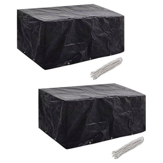 Hagemøbeltrekk 2 Stk 6 Personer Polyrotting 10 Maljer 240X140Cm