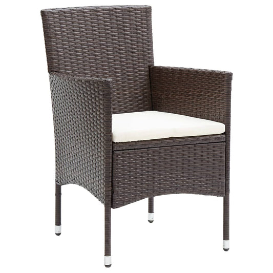 Hagespisestoler 2 Stk Polyrotting Brun