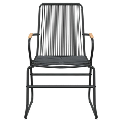 Hagestoler 2 Stk Svart 58X59X85,5 Cm Pvc Rotting