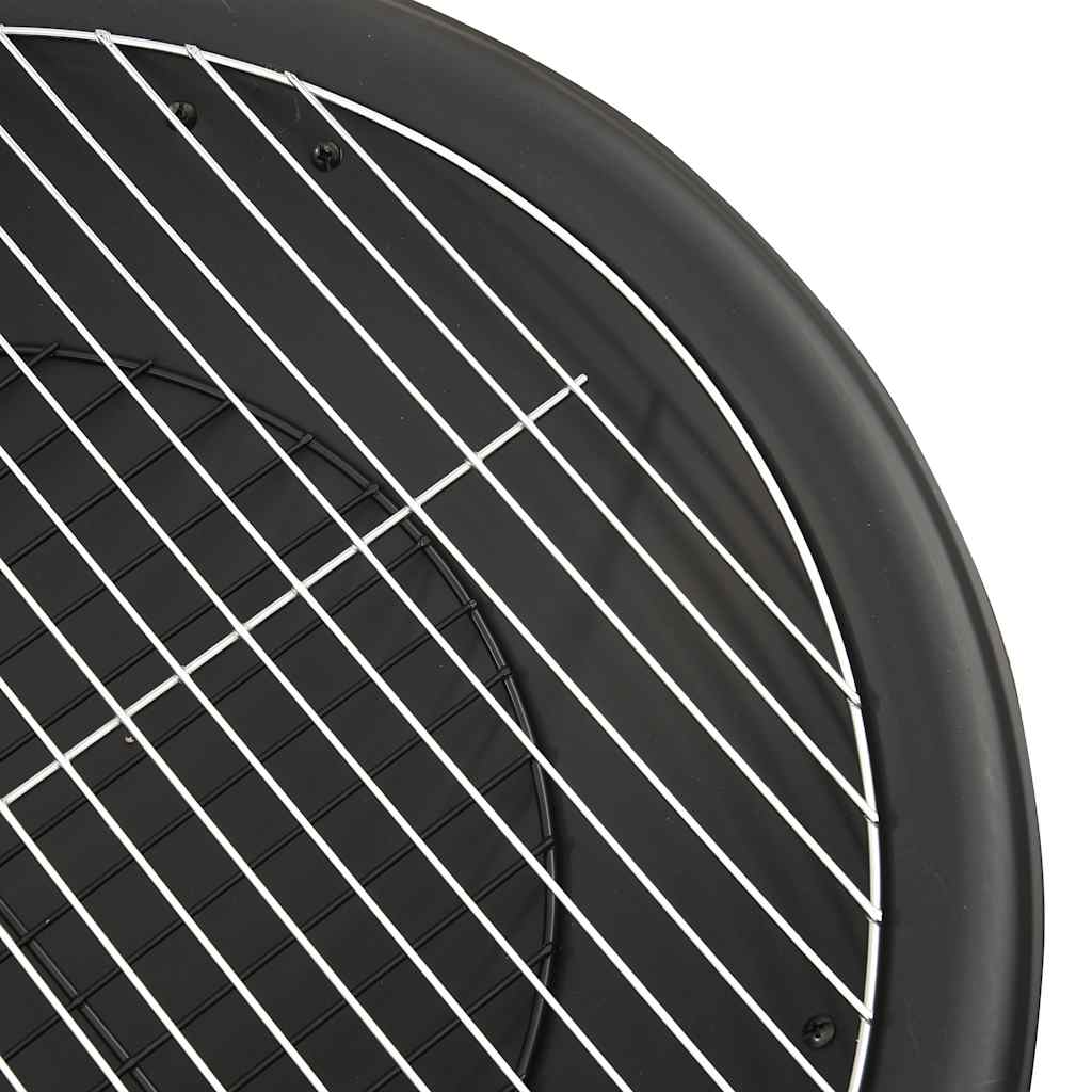 2-I-1 Bålfat Og Grill Med Ildrake 56X56X49 Cm Stål