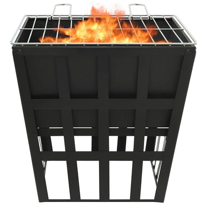 2-I-1 Bålfat Og Grill 34X34X48 Cm Stål