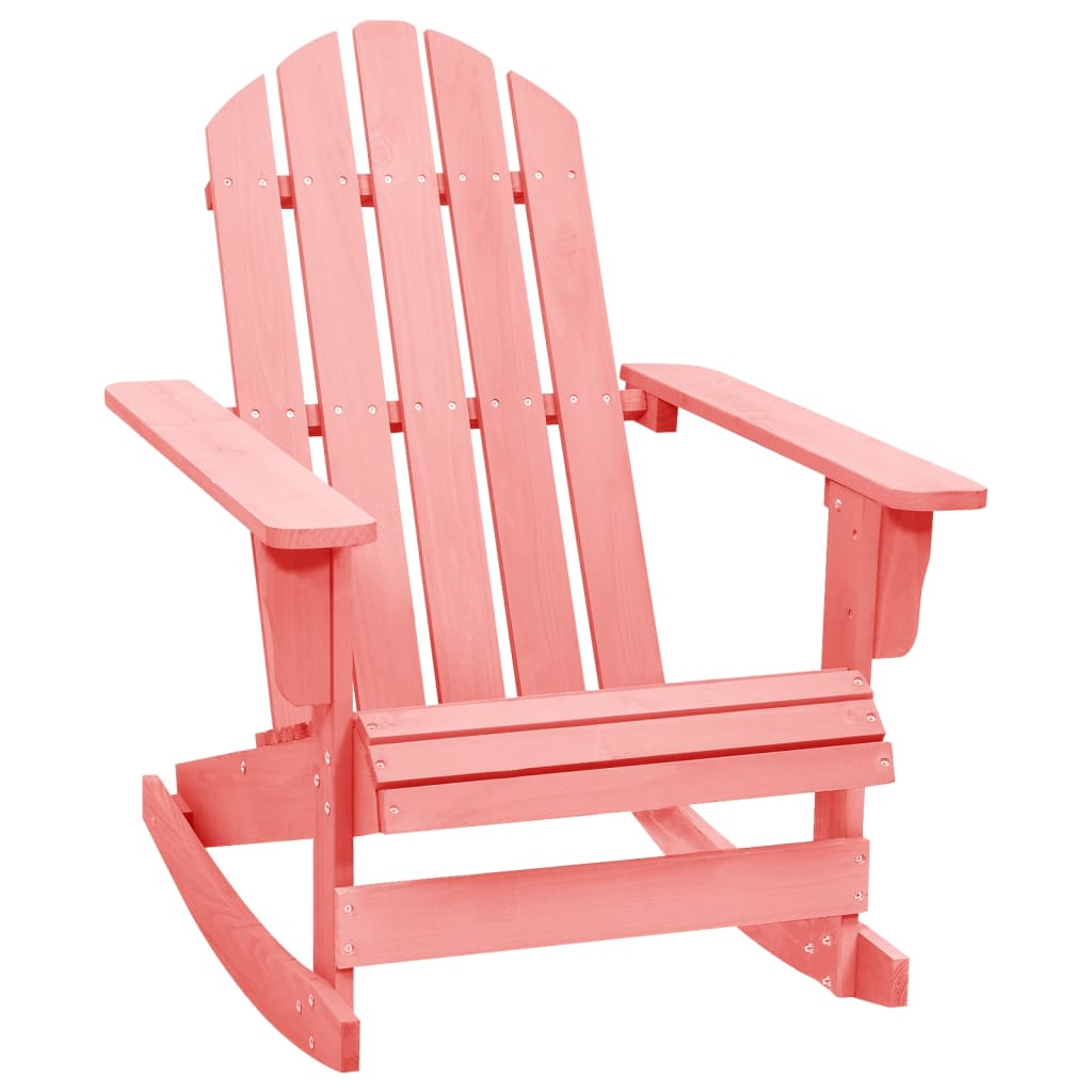 Adirondack Gyngestol For Hage Heltre Gran Rosa