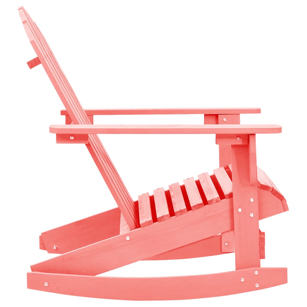 Adirondack Gyngestol For Hage Heltre Gran Rosa