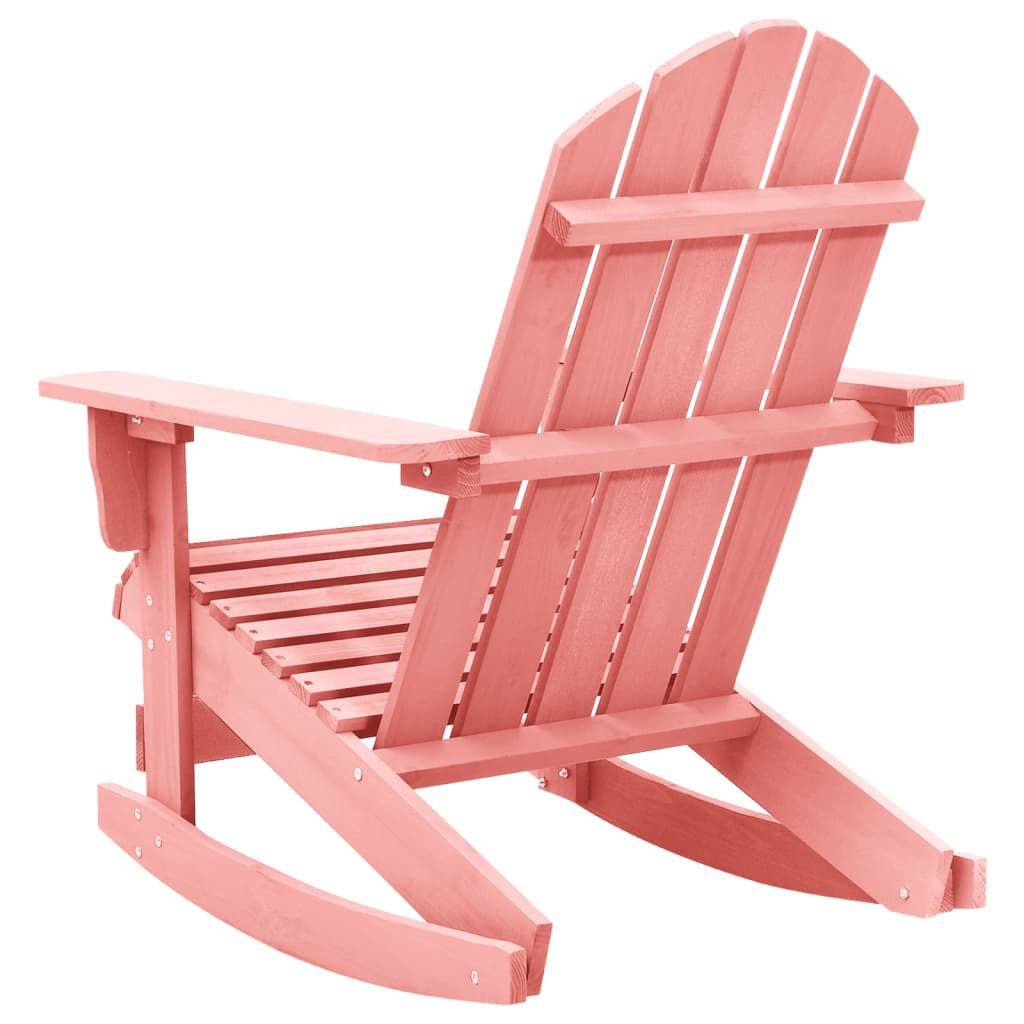 Adirondack Gyngestol For Hage Heltre Gran Rosa