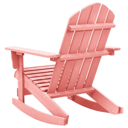 Adirondack Gyngestol For Hage Heltre Gran Rosa