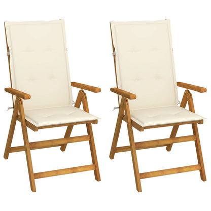 Hagestoler 2 Stk Med Puter Heltre Akasie
