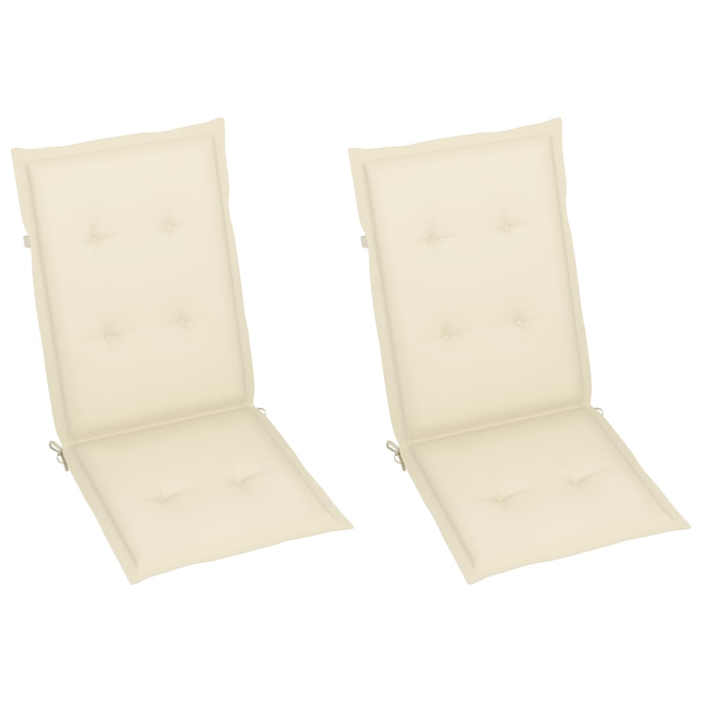 Hagestoler 2 Stk Med Puter Heltre Akasie