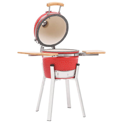 Kamado Kullgrill Med Røyker Keramisk 76 Cm