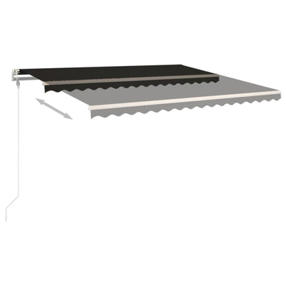 Automatisk Uttrekkbar Markise 400X350 Cm Antrasitt