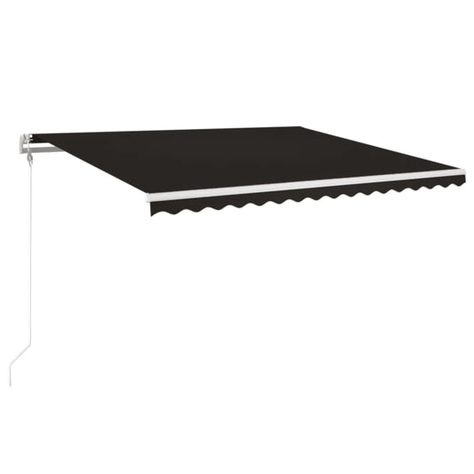 Automatisk Markise Med Vindsensor Og Led 400X350 Cm Antrasitt