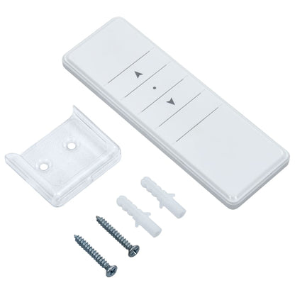 Automatisk Markise Rullegardin Led Vindsensor Led 5X3M Kremhvit