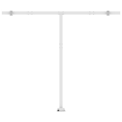 Automatisk Markise Med Led Og Vindsensor 300X250 Cm Blå Og Hvit