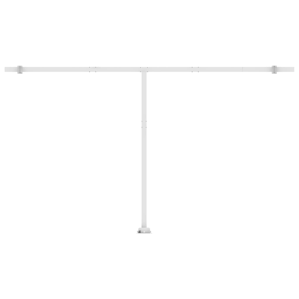 Automatisk Markise Med Vindsensor Og Led 500X300 Cm Kremhvit