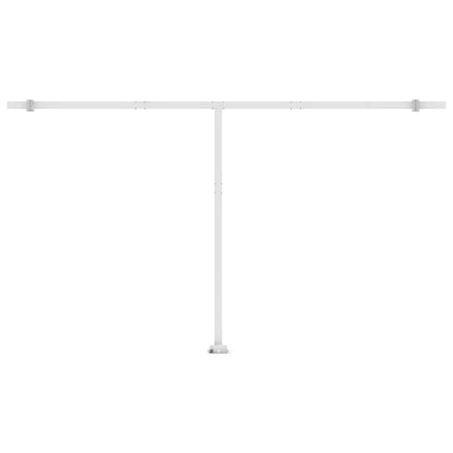 Automatisk Markise Med Vindsensor Og Led 500X300 Cm Kremhvit