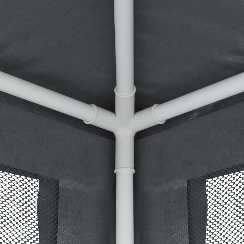 Festtelt Med 4 Sidevegger Av Netting Antrasitt 2X2 M Hdpe