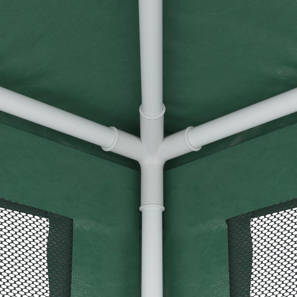 Festtelt Med 4 Sidevegger Av Netting Grønn 3X4 M Hdpe