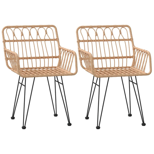 Hagestoler Med Armlener 2 Stk 56X64X80 Cm Pe Rotting