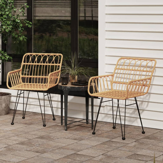 Hagestoler Med Armlener 2 Stk 56X64X80 Cm Pe Rotting