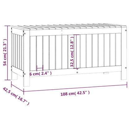 Putekasse Hvid 108X42,5X54 Cm Heltre Furu