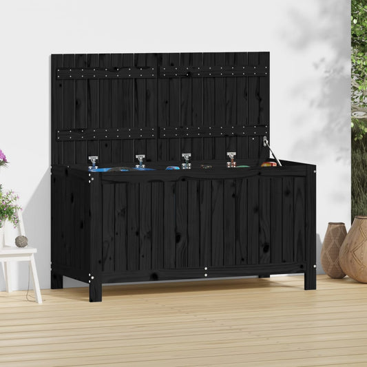 Putekasse Svart 121X55X64 Cm Heltre Furu