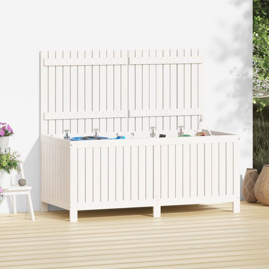 Putekasse Hvit 147X68X64 Cm Heltre Furu