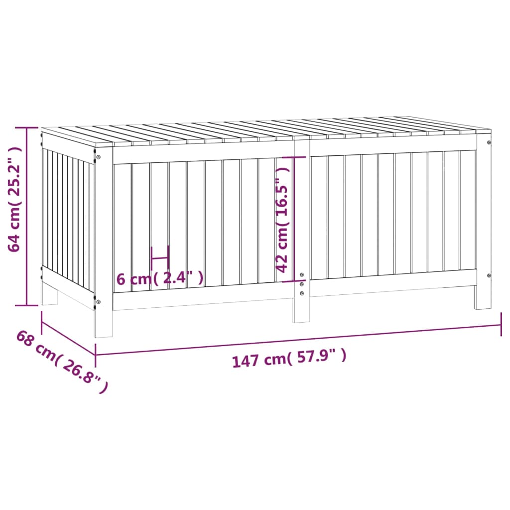 Putekasse Honningbrun 147X68X64 Cm Heltre Furu