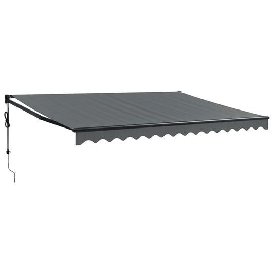 Automatisk Uttrekkbar Markise Antrasitt 4,5X3 M