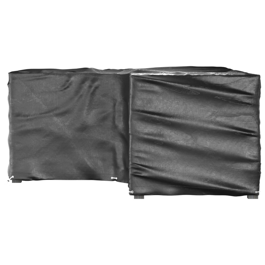 L-Formet Hagemøbeltrekk 2 Stk 12 Maljer 185X185X90 Cm