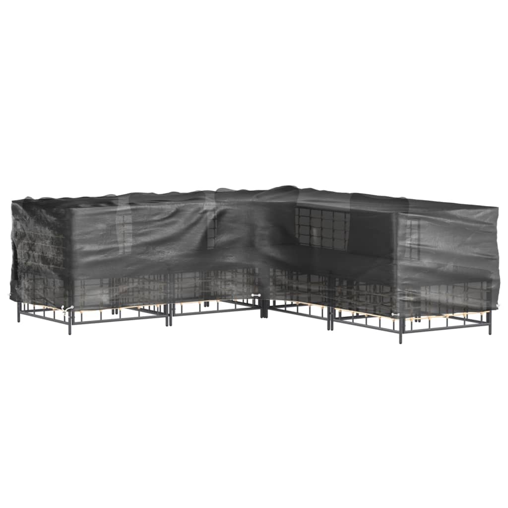 L-Formet Hagemøbeltrekk 2 Stk 12 Maljer 185X185X90 Cm