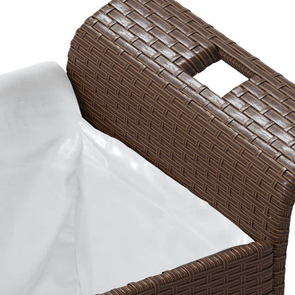 Hagebenk Med Pute Brun 116X46X57 Cm Polyrotting