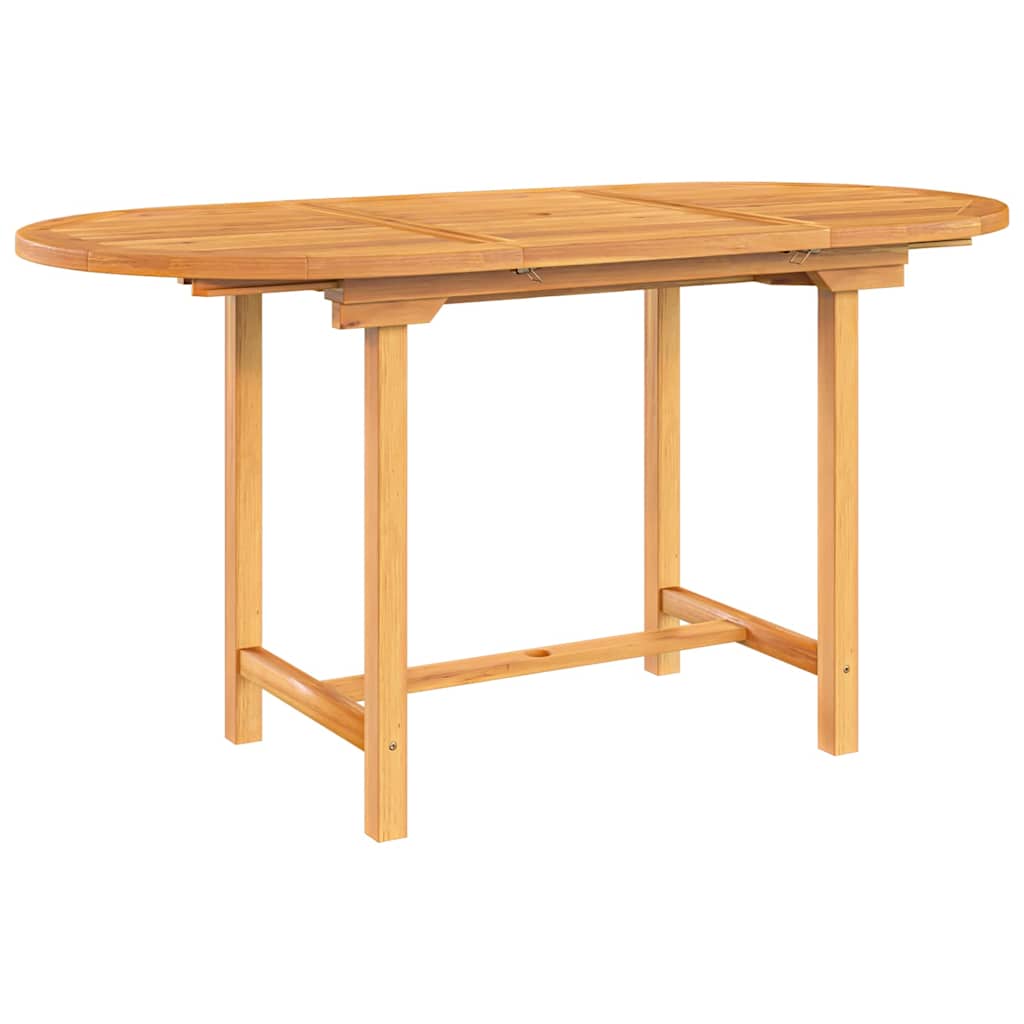 Uttrekkbart Hagebord 110-160X80X75 Cm Heltre Teak