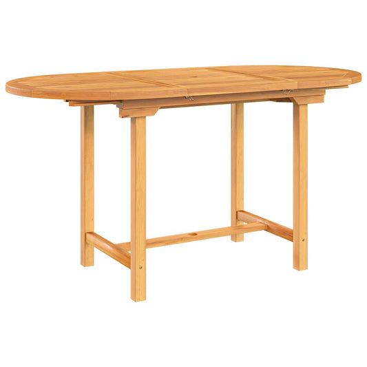 Uttrekkbart Hagebord 110-160X80X75 Cm Heltre Teak