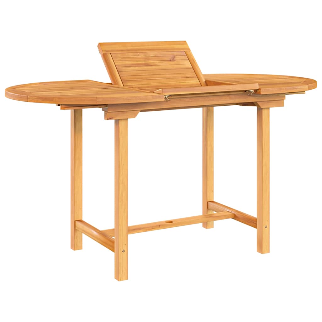 Uttrekkbart Hagebord 110-160X80X75 Cm Heltre Teak