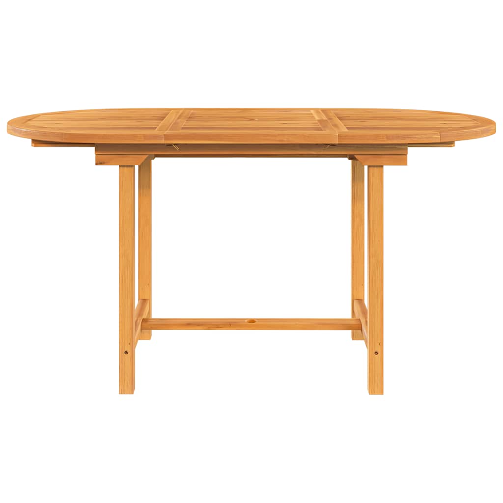 Uttrekkbart Hagebord 110-160X80X75 Cm Heltre Teak