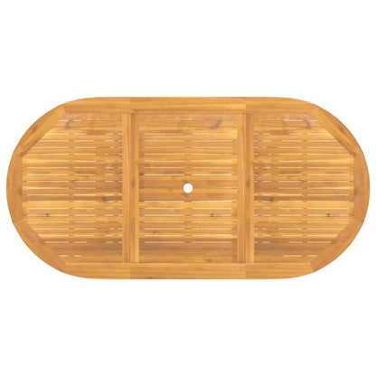 Uttrekkbart Hagebord 110-160X80X75 Cm Heltre Teak
