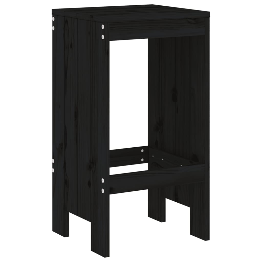 Barkrakker 2 Stk Svart 40X36X75 Cm Heltre Furu