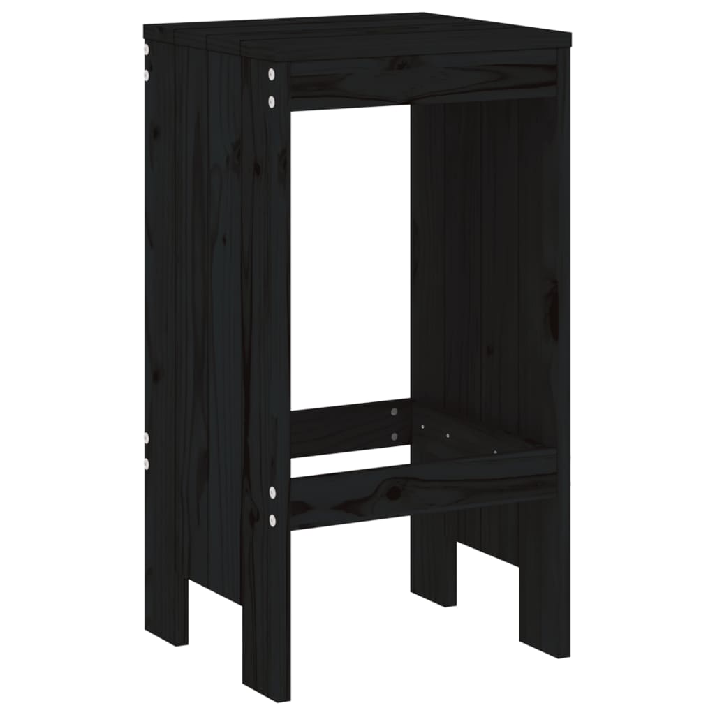 Barkrakker 2 Stk Svart 40X36X75 Cm Heltre Furu