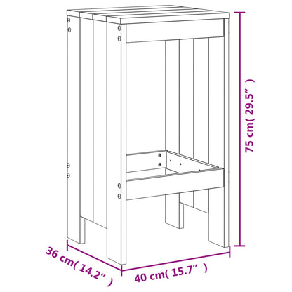 Barkrakker 2 Stk Svart 40X36X75 Cm Heltre Douglasgran